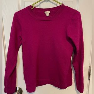 J Crew Cotton Wool Teddie Sweater Pink